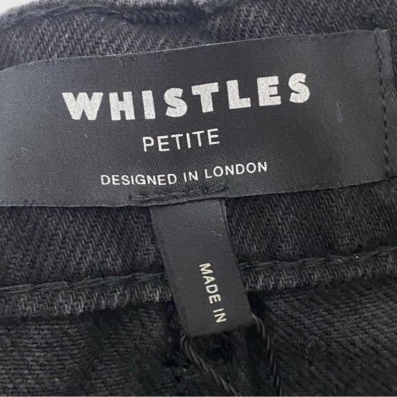 Whistles Barrel Leg Jean in Black - Picture 6 of 9